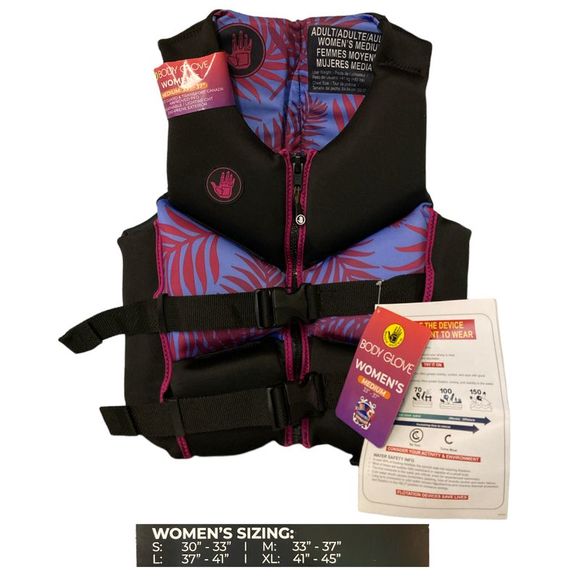 Body Glove Swim Palm Purple Body Glove Womens Uscg Approved